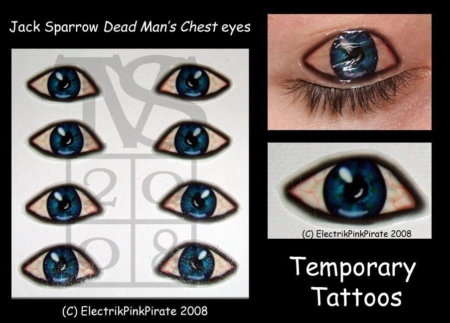  temporary eye tattoos Freak out 