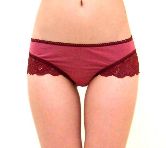 Sandmaiden rayon and organic cotton lace trimmed pantie - made to measure