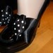 Attractive Black and White Polk A Dots Shoe Bow Wrap Accessories for Your High Heel Shoes Not Shoe Clips From DimensionalVision