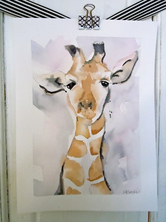 Giraffe - Fine Art Giclee Print - 11x14, " It's the Little Things in Life"