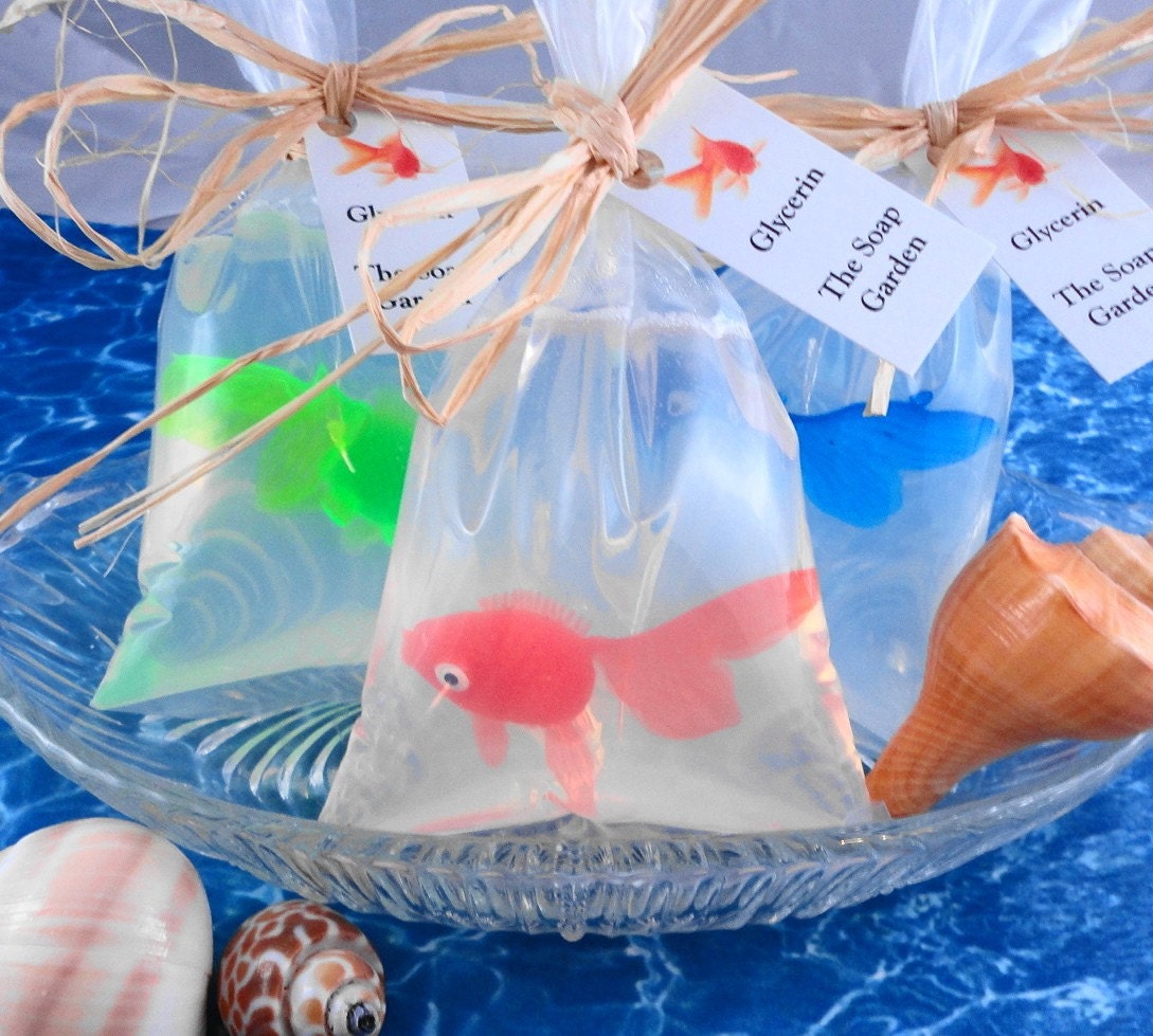 Soap - Goldfish in a Bag  Soap - Glycerin Soap - Handmade Soap -