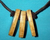 Three Petal Necklace Made Of Mesquite