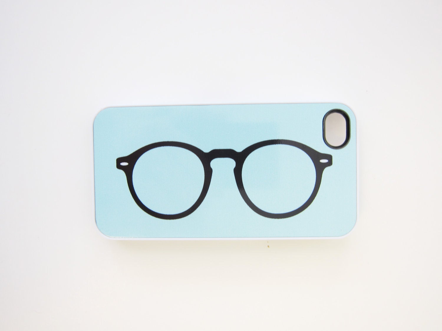 Glasses iPhone Case - Vintage, Ice Blue