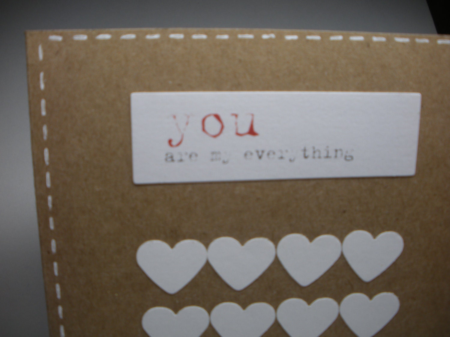 You are my everything card