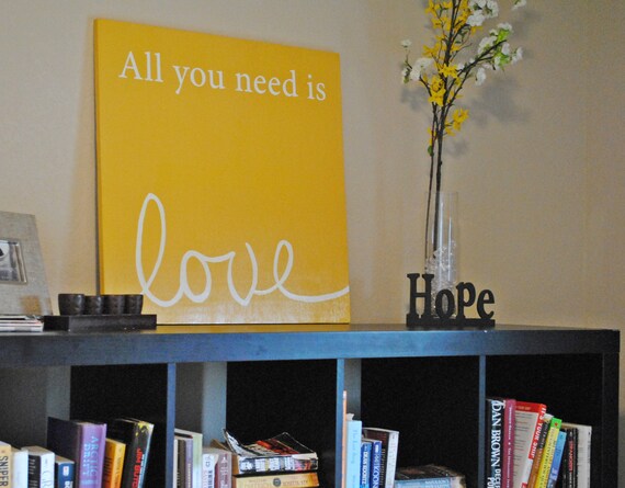 All You Need is Love Lyrics Sign
