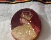 Hand-carved Wooden Royal Empress Menen Badge