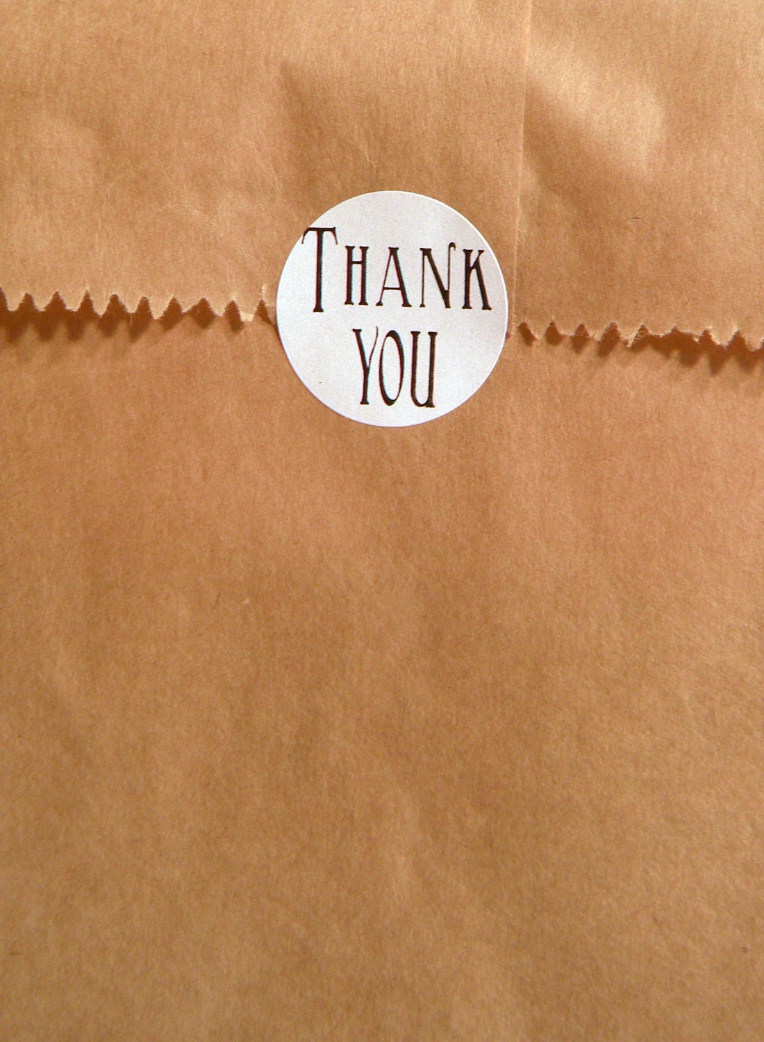 FREE SHIPPING - Thank You Sticker 1inch circle