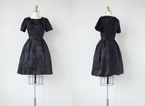 vintage 1960s dress / 1960s black dress / vintage 60s formal dress / cocktail dress