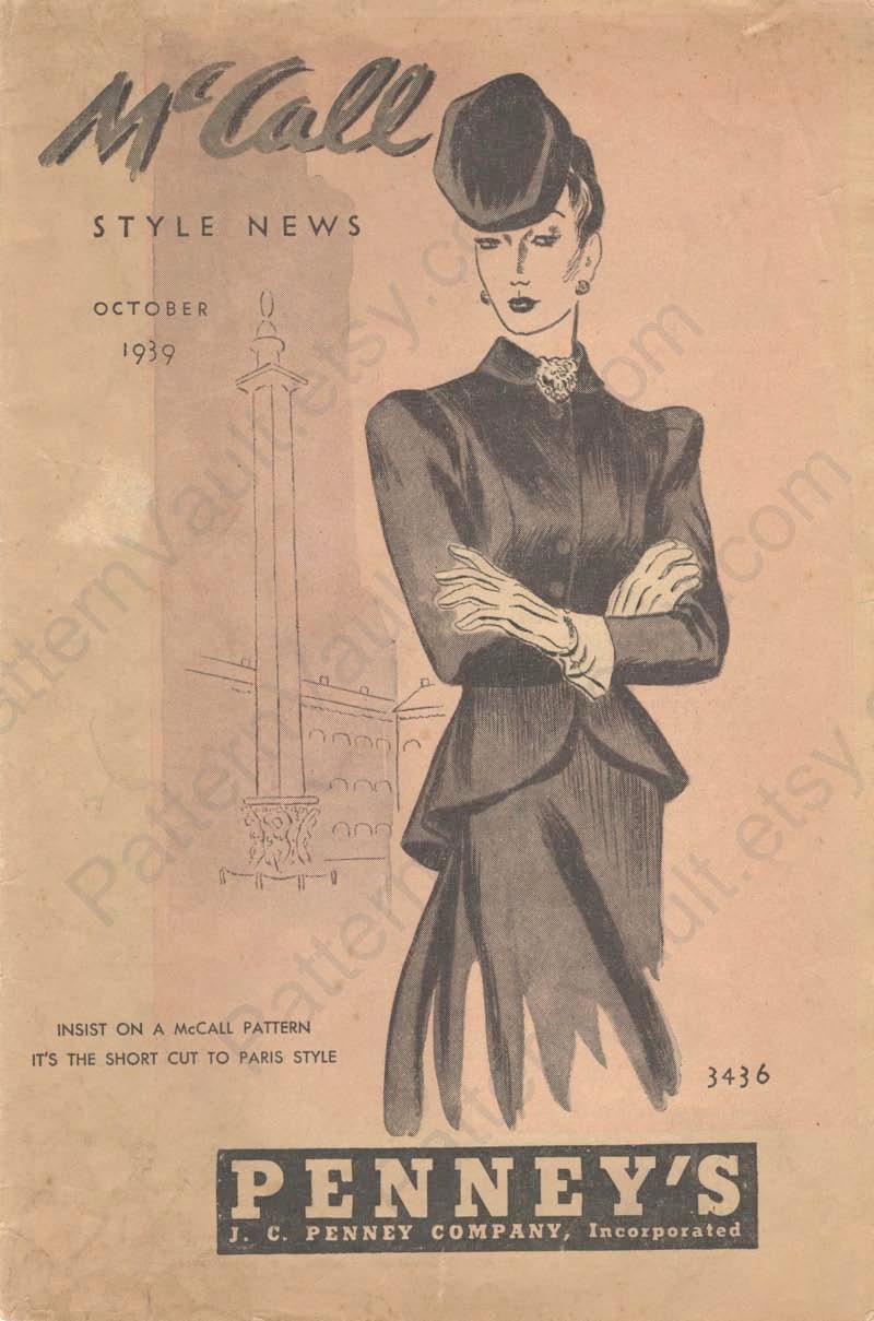 McCall Style News for October 1939