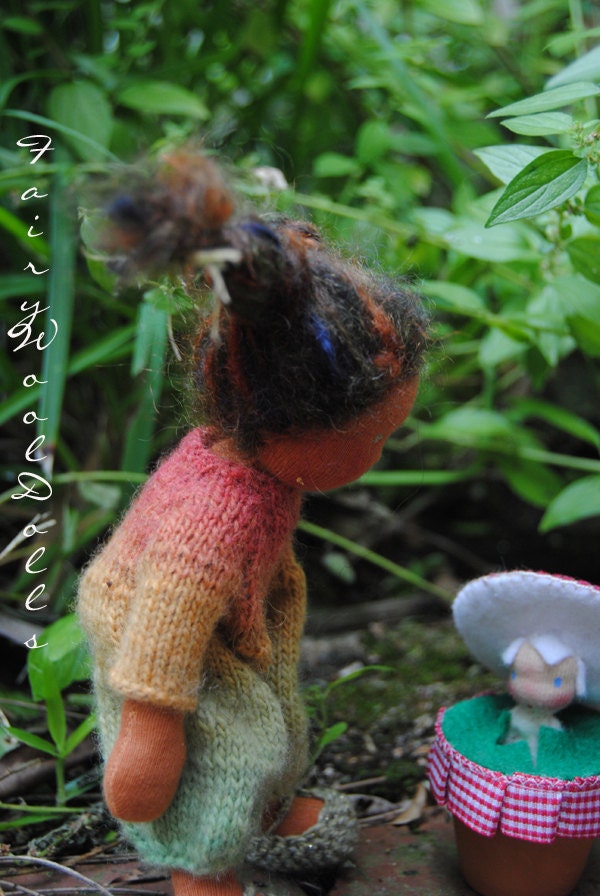 Little Stinker Fairywooldolls original Waldorf inspiered cloth doll