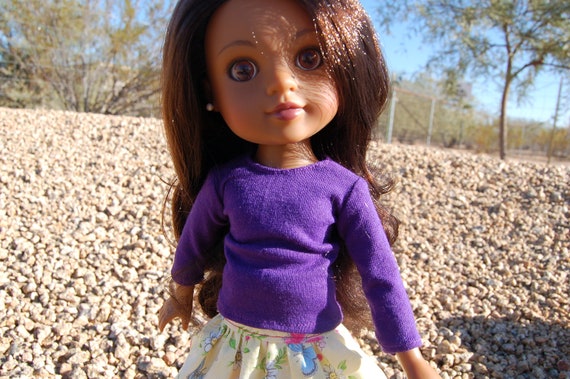 Long Sleeve T-shirt for 14" doll