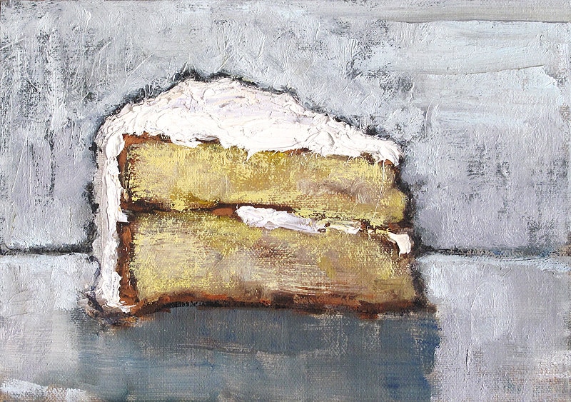 Birthday Cake Painting by Kevin Inman Art