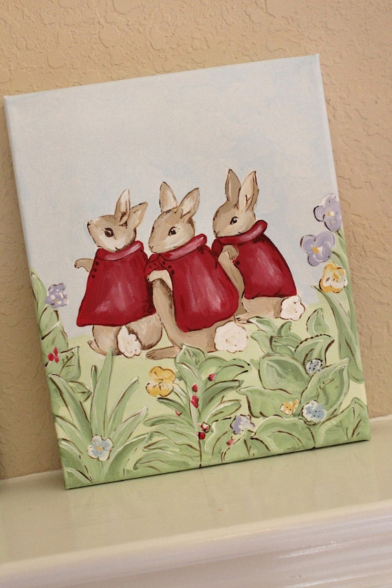 Peter Rabbit, 8x10 (set of 3), MADE TO ORDER