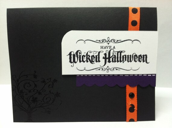 Wicked Halloween Tree Card