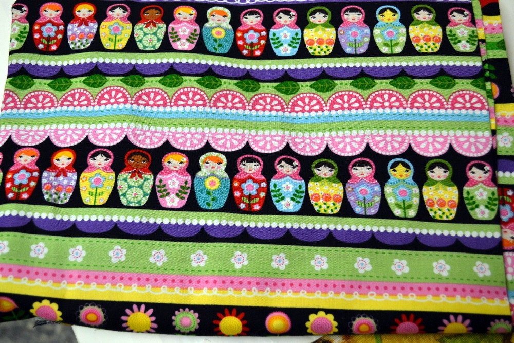 Fabric Fat Quarters Matryoshka Russian Dolls