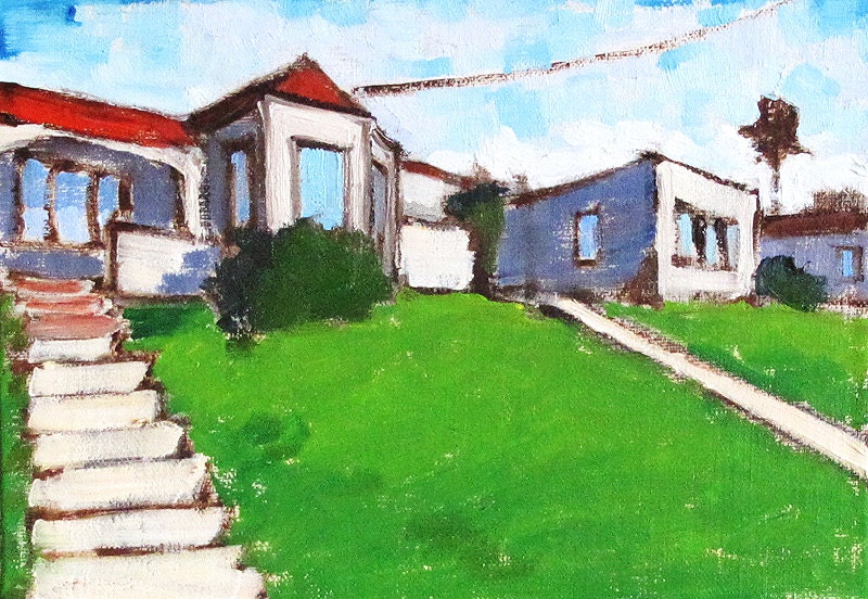 Houses in Hillcrest- San Diego Paintings