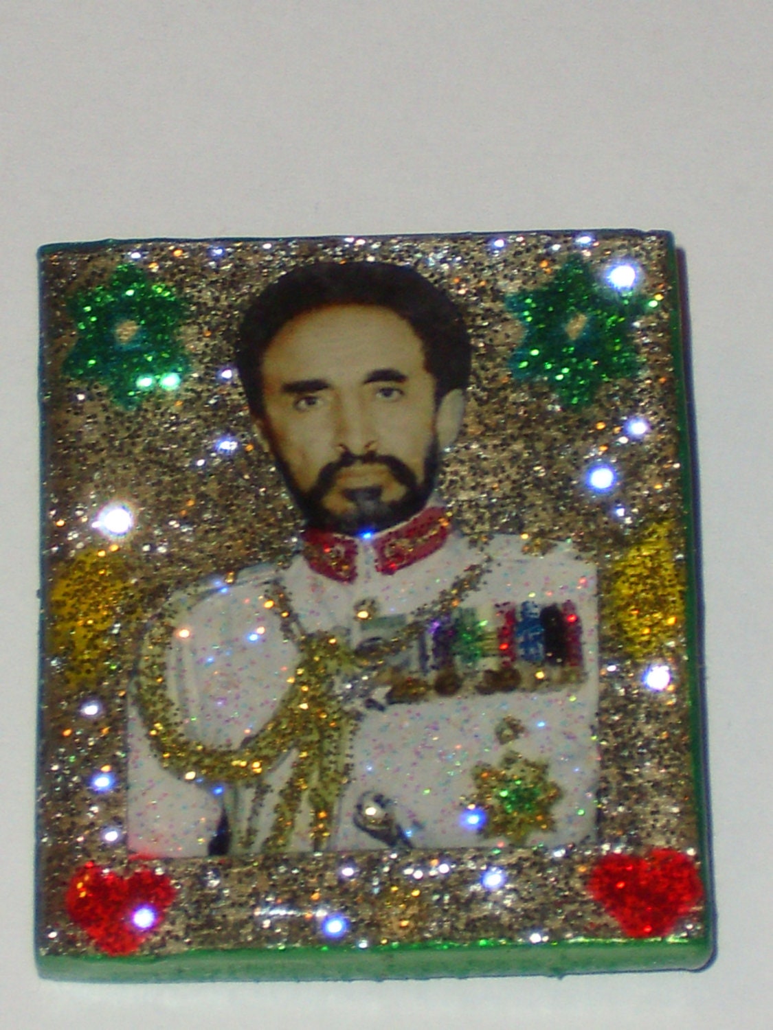 The Royal Touch Rastafari badge of Haile Selassie the First of Ethiopia
