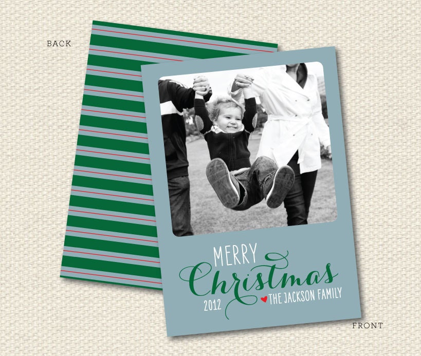 Holiday Photo Card, Christmas, DIY or Professionally Printed