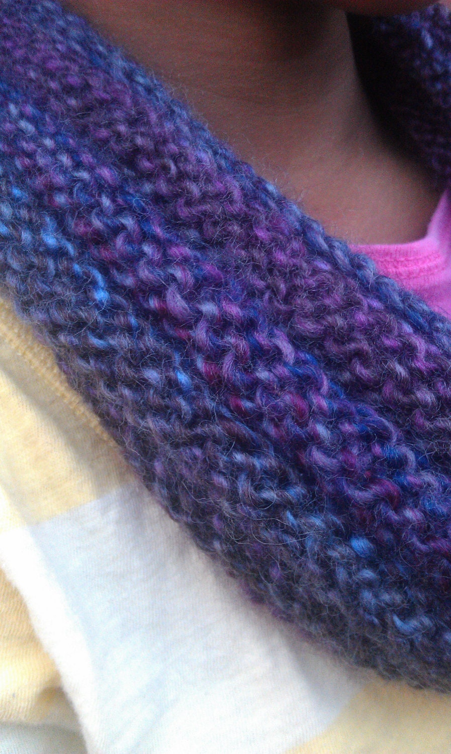 Small Knit Cowl, Circle Scarf, Infinity Scarf