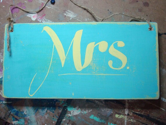 Mr. and Mrs. Signs 2pc rustic wedding signs set