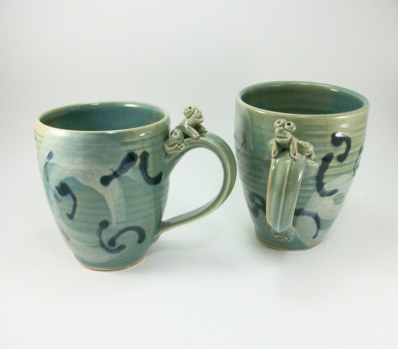 fantastic deal on a pair of frog mugs