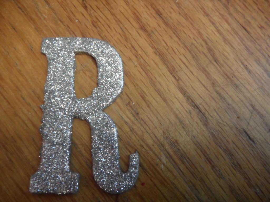 Glitter R Sparkly Letter