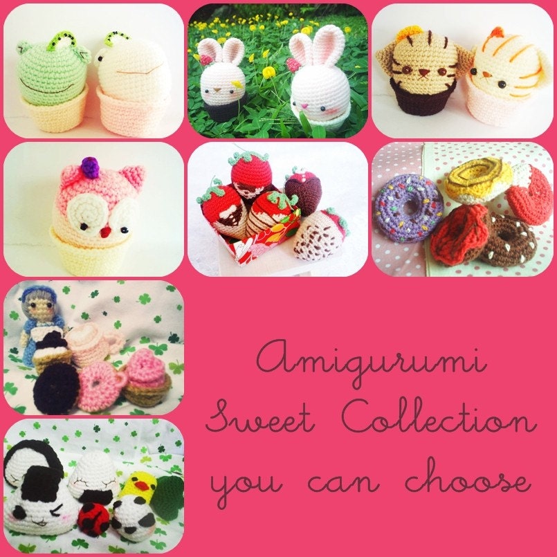 Amigurumi Sweet Collection - 3 Pattern Deal for 8 dollars