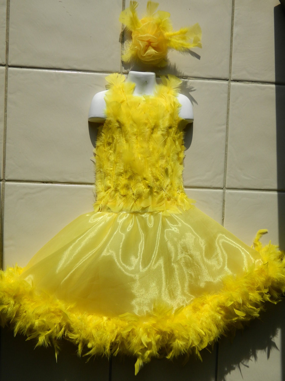 Modern Chick Costume for Little Girl Size 12m- 4t