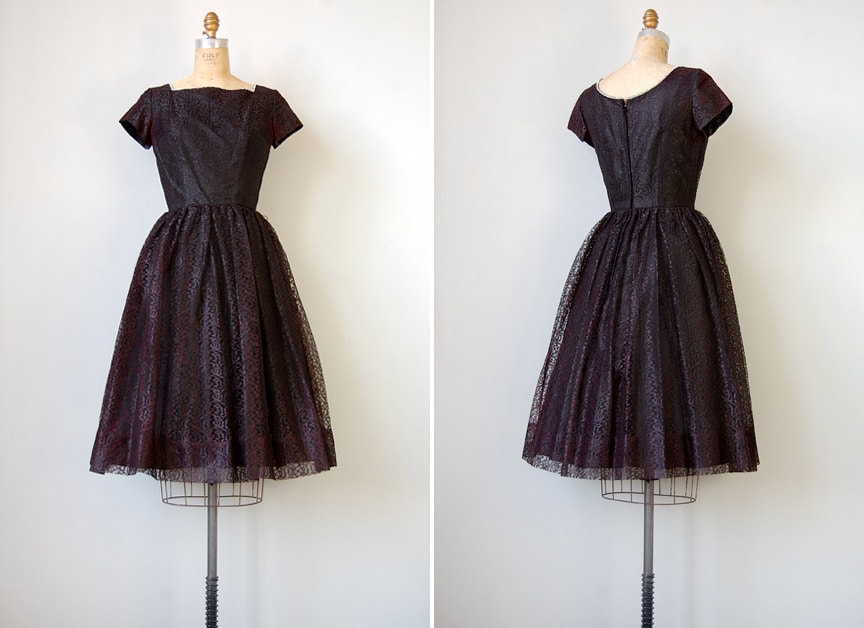 vintage 1950s dress // Abernathy Lace Dress