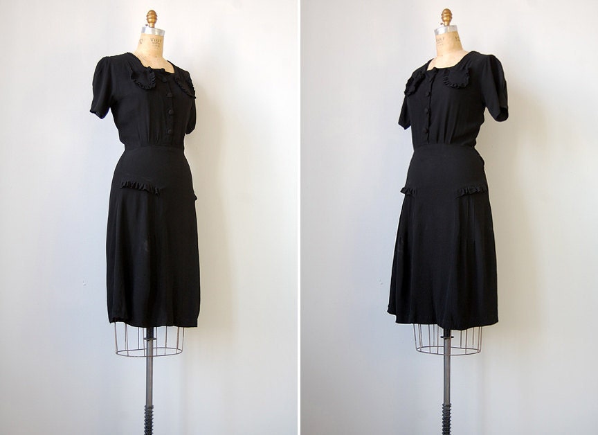 vintage 1940s dress / vintage 40s dress / Much Ado About Nothing Dress